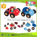 Nouveau style pick up truck jouets magnétiques OEM petit camion jouet jouets magnétiques en bois pour enfants EZ5118